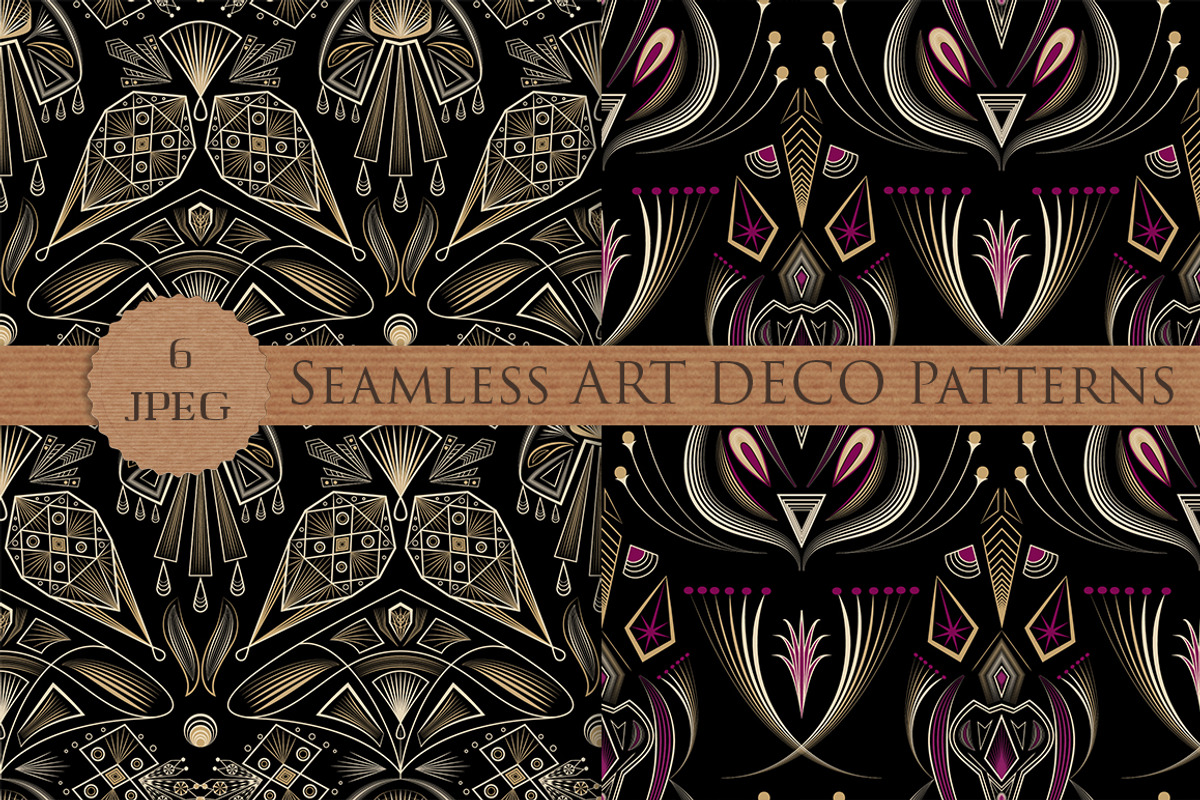 SALE! ART DECO seamless patterns, a Pattern Graphic by Futurel (Photo 2 of 4)