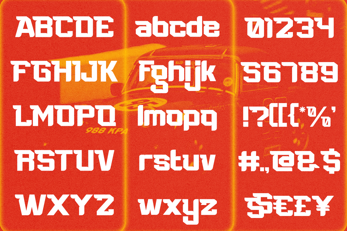 Speed Force - Sport Font, a Sans Serif Font by RagamKata (Photo 10 of 12)