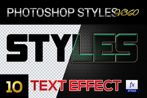 10 Creative Photoshop Styles V360