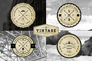 Vintage Logo Badge Templates, a Branding & Logo Template by SevenSlashSix Design Co. (Thumbnail 1 of 4)