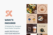 Social Media Templates for Café, a Social Media Template by SmallMakersContent (Thumbnail 2 of 6)