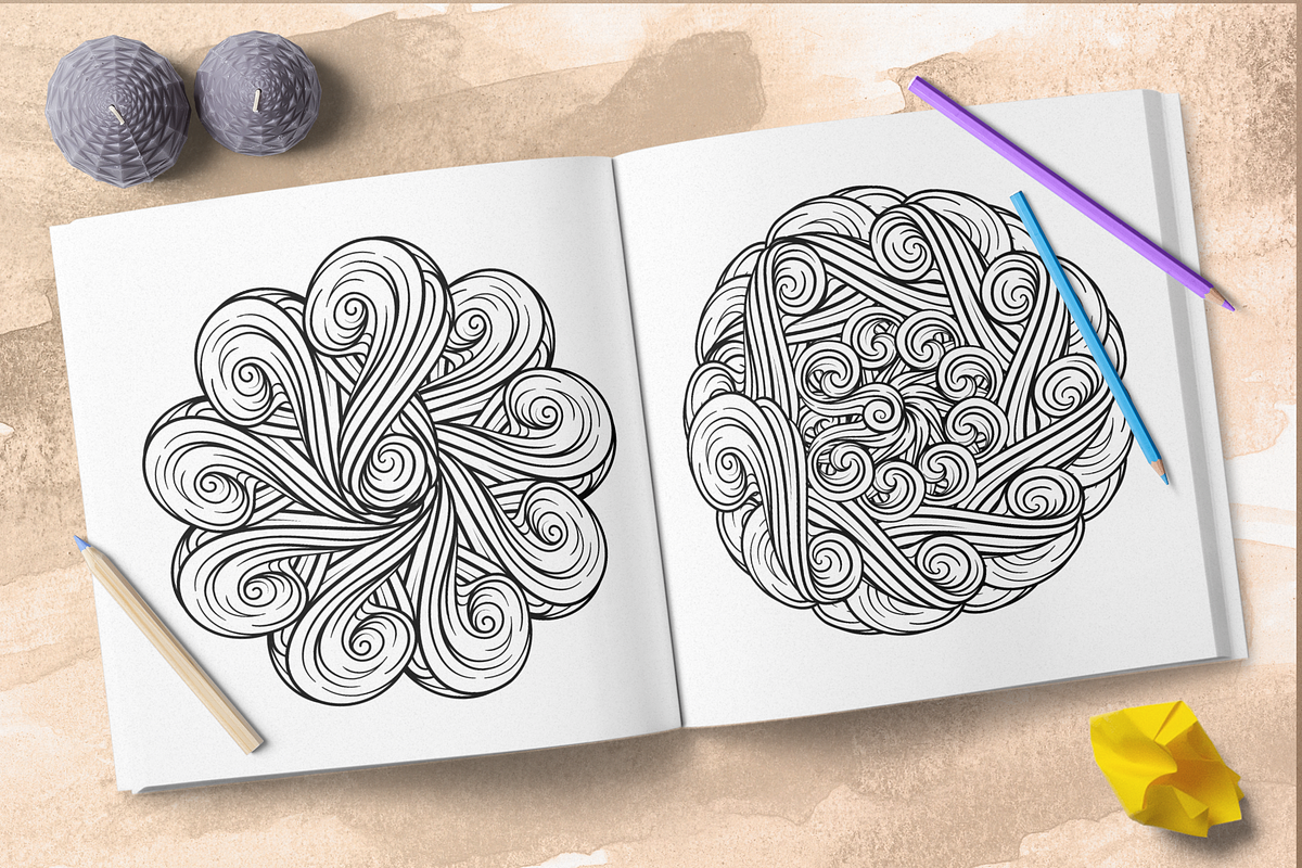 Vortex waves graphic set, a Pattern Graphic by Graphic Magic (Photo 5 of 7)