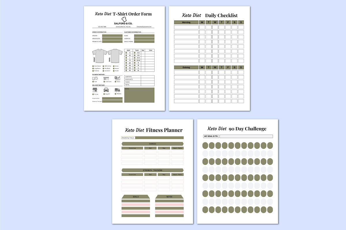 Keto Transformation Workbook., a Stationery Template by Shumaya (Photo 3 of 5)