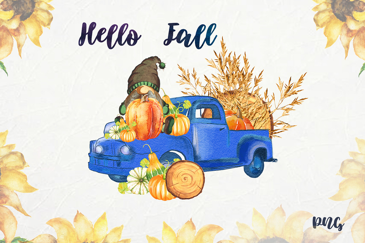 Autumn gnomes,watercolor set,, an Illustration by ElliaArt (Photo 5 of 12)