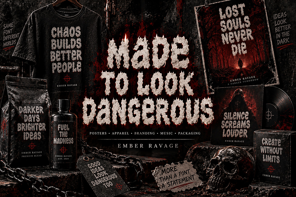 Ember Ravage, a Script Font by Wow Magic (Photo 2 of 4)