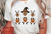 Kawaii Capybara Ghost PNG, an Illustration by DreamArtGraphic (Thumbnail 4 of 5)