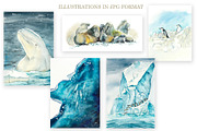 Watercolor Oceans, an Animal Illustration by Budogoshch (Thumbnail 2 of 11)