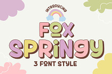 Fox Springy : 3 Font Style