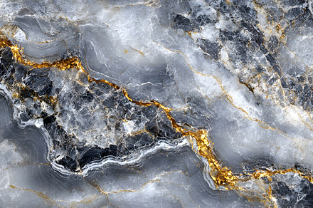 Luxury Gray Marble Texture with Gold Veins and Natural Patterns, a Background Photo by Photostock