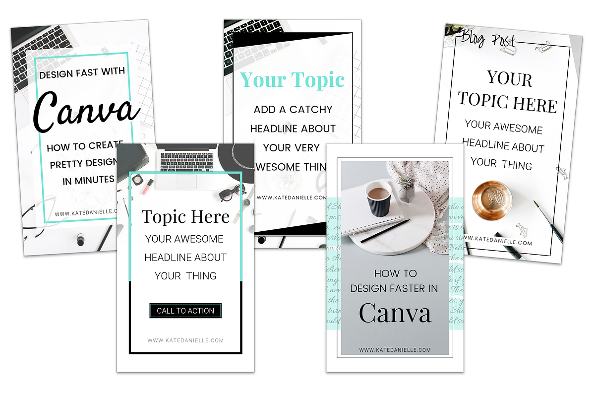 Canva Pinterest Templates, a Social Media Template by Gorgeous Graphics (Photo 4 of 4)