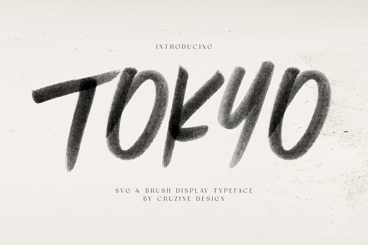 Tokyo Brush & SVG Font, a Handwritten Font by Cruzine (Photo 7 of 7)