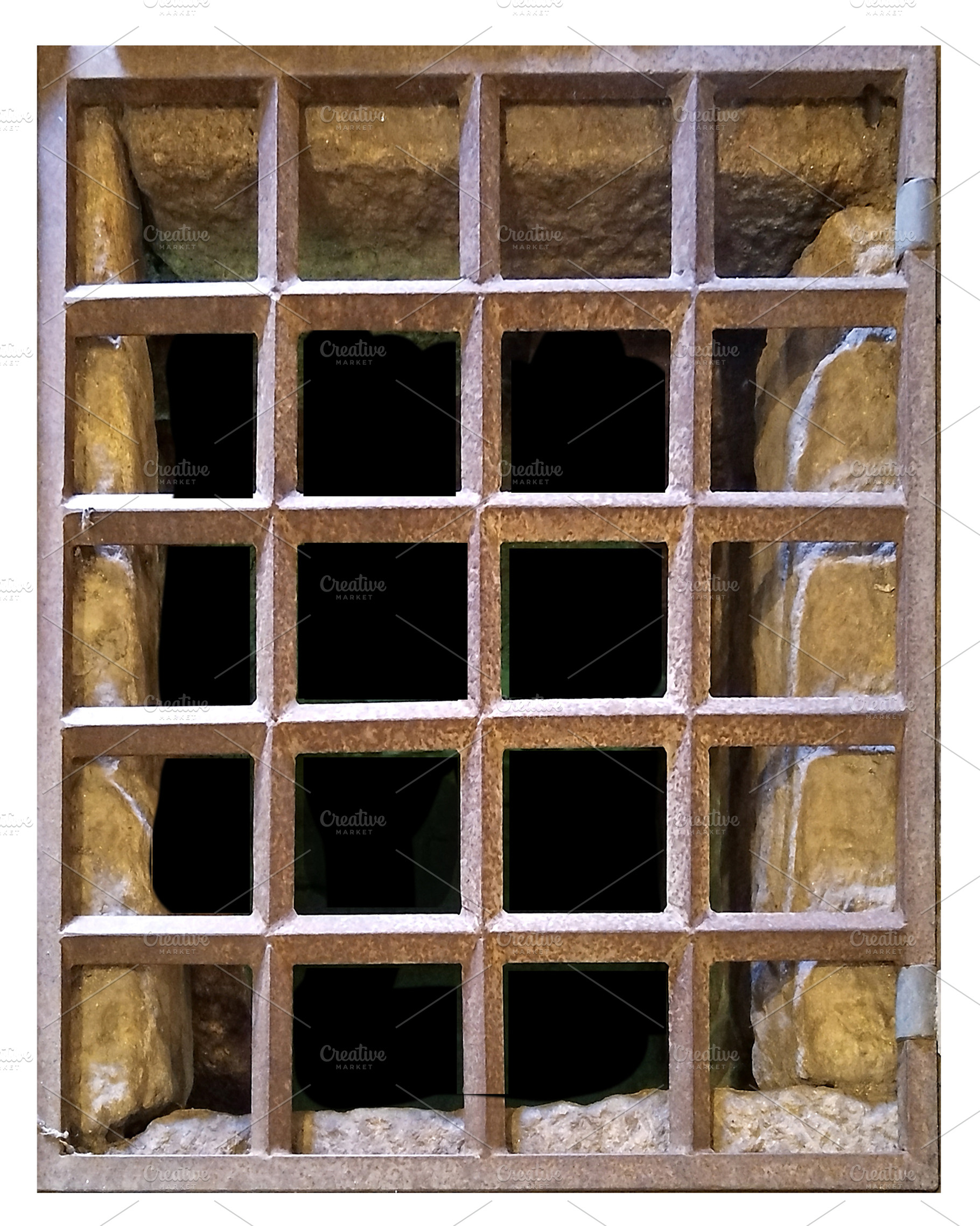 Iron-barred cell window isolated photo, an Architecture Photo by DanFLCreativo