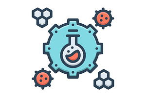 Science laboratory color icon, a Duotone Icon by Creative priyanka