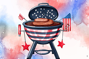 4th of July Sublimation Clipart Bund, a Background Graphic by Design Station (Thumbnail 5 of 6)