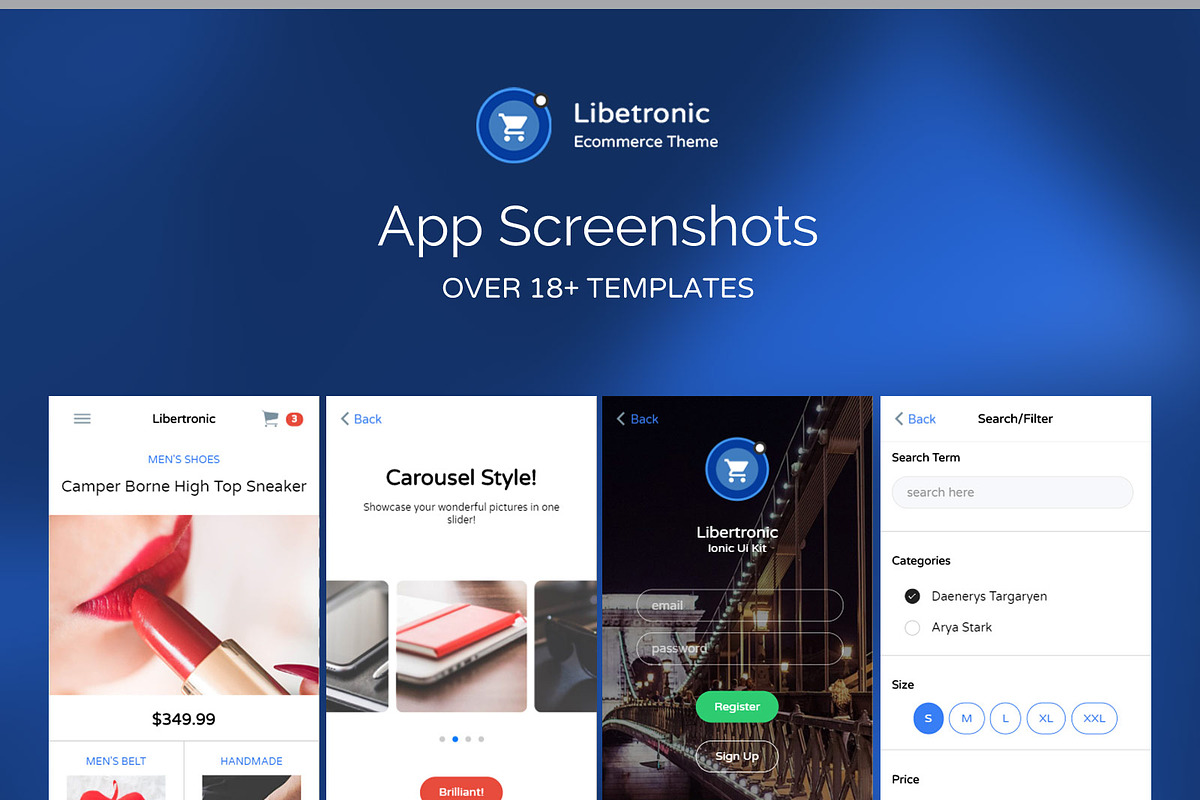 Libertronic Shop theme ionic 2, a HTML Template by Audacitus (Photo 3 of 3)