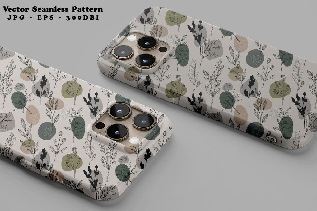 Minimal Botanical Seamless Vector, a Pattern Graphic by one-touch (Photo 4 of 10)
