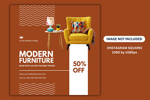 Editable Modern Furniture Sale Flyer