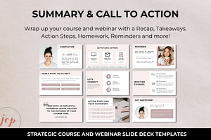 Course Webinar Slide Deck Templates