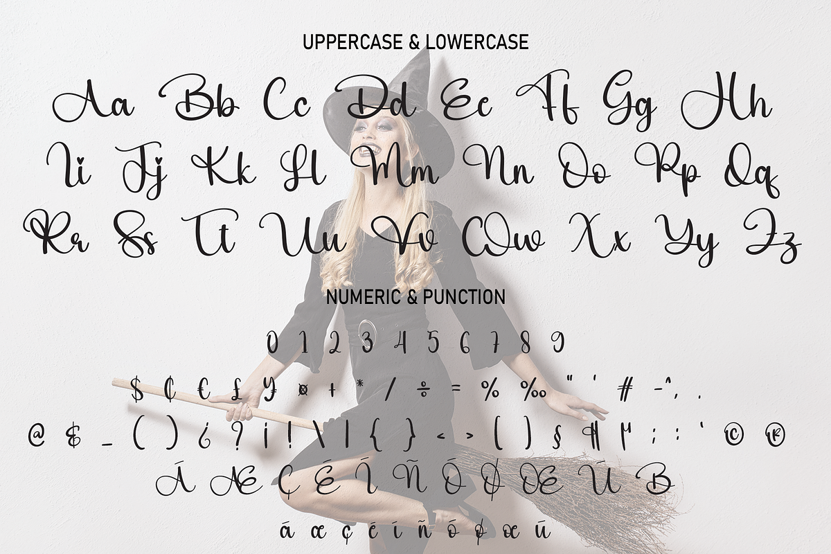 Witch | Script Font, a Script Font by Scratchones (Photo 3 of 8)