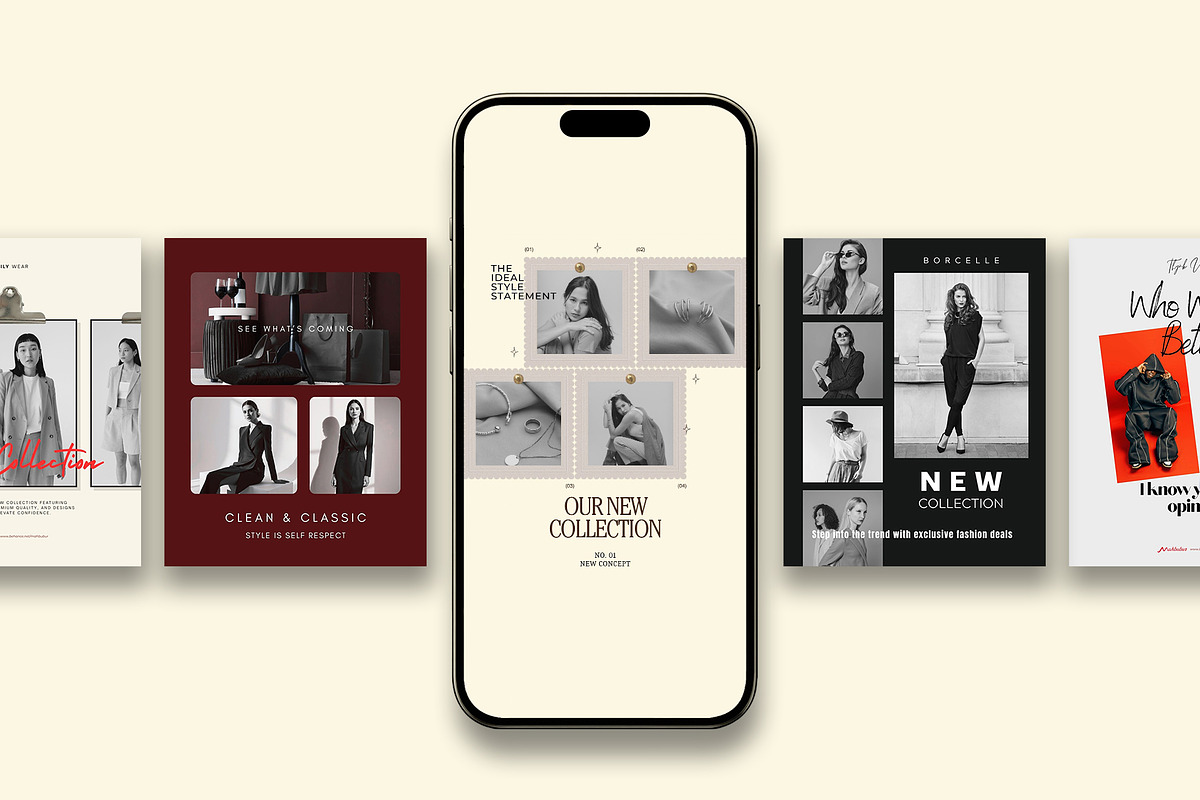 Fashion Brand Social Media Kit, a Social Media Template by Templeste (Photo 2 of 5)