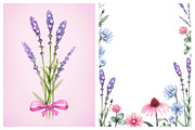Blue and purple summer nature, a Texture Illustration by Sundra (Thumbnail 8 of 9)