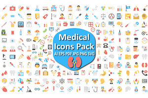 Medical and Health Icon Set., an Icon by Vector Portal