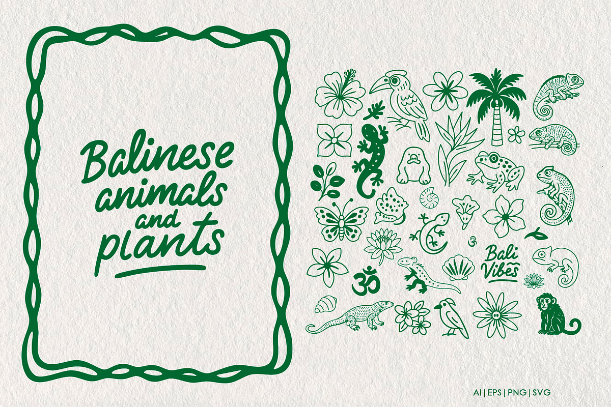 Bali Vibes Whimsy Illustrations, an Object Illustration by SunnJaneArt (Photo 4 of 12)