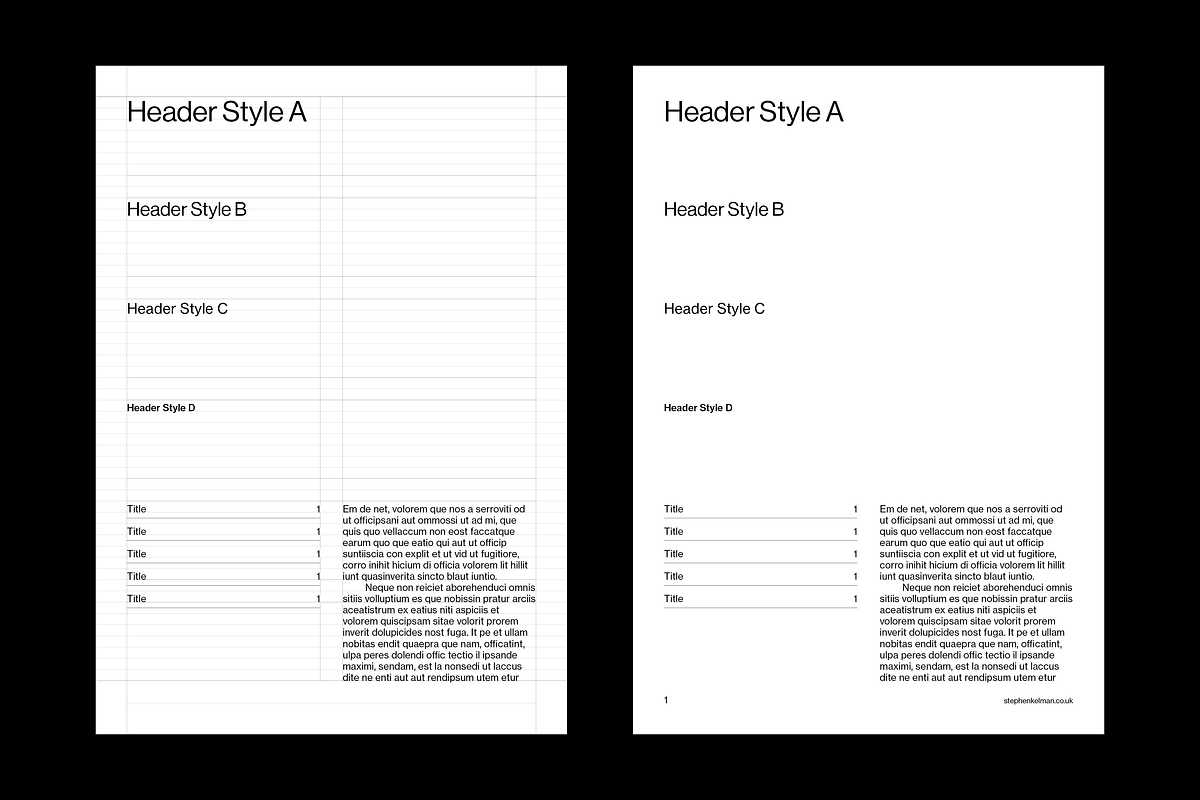 eBook PDF Grid System for InDesign, a Templates & Theme by Stephen Kelman (Photo 4 of 5)