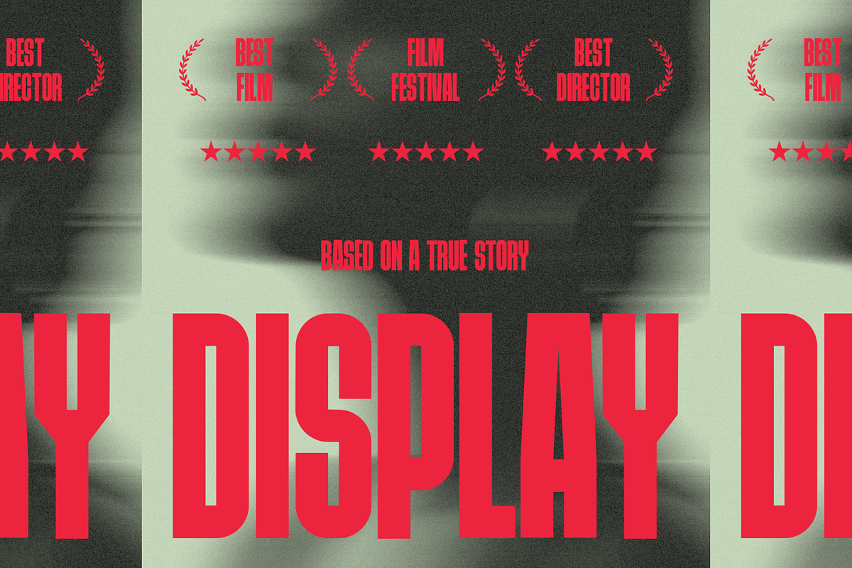 THE DISPLAY FONT, a Font by THE BOLD FONT. (Photo 3 of 9)
