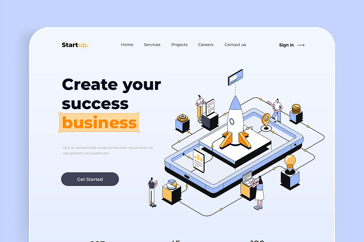 Collection of Landing page templates, a Templates & Theme by Creative Graphics (Photo 9 of 11)