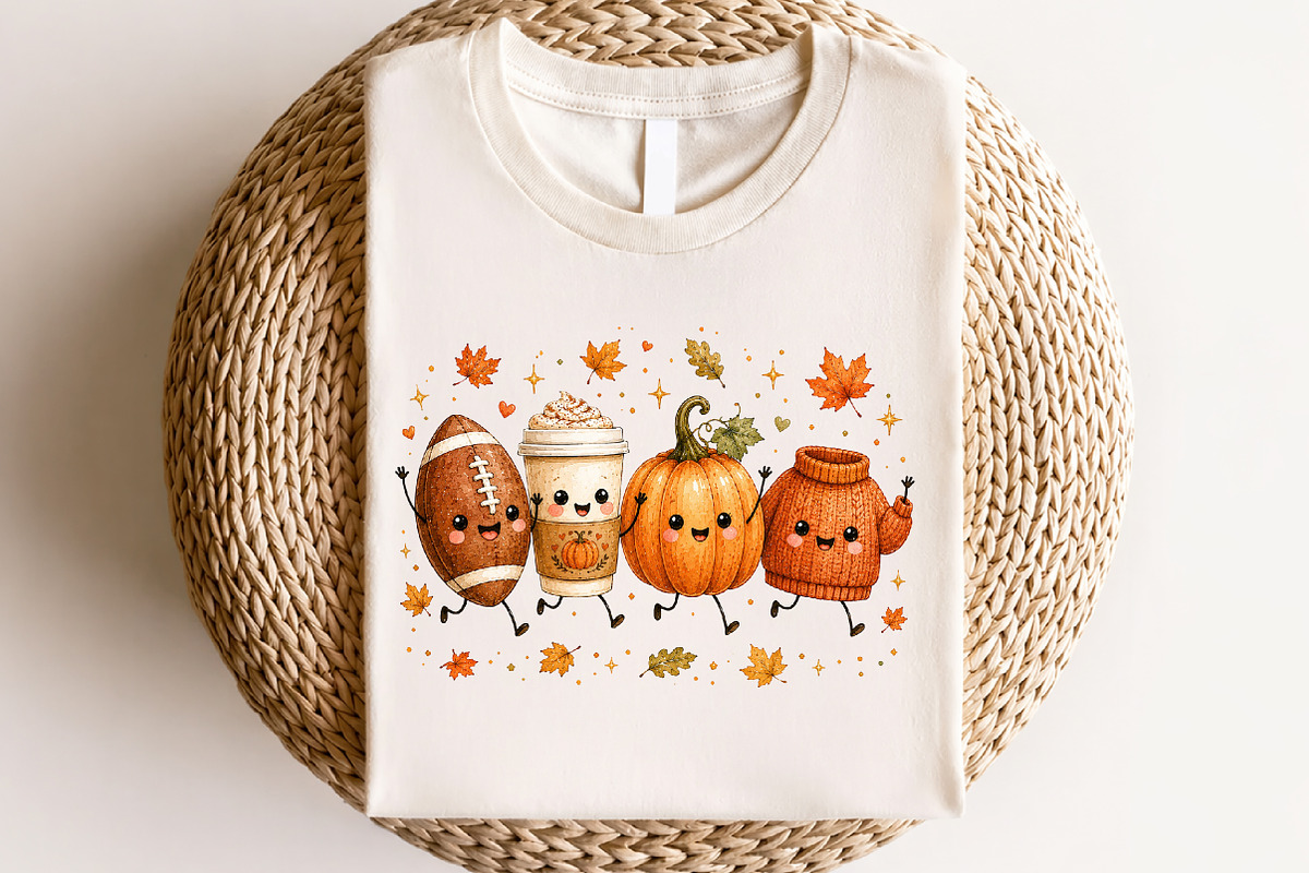 Cute Fall Friends Doodle PNG, an Object Illustration by CraftArtStudio (Photo 4 of 4)