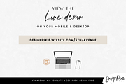Wix Website - 5th Avenue Social, a Wix Template by Design Pixie (Thumbnail 3 of 7)