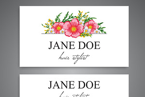 Business card template