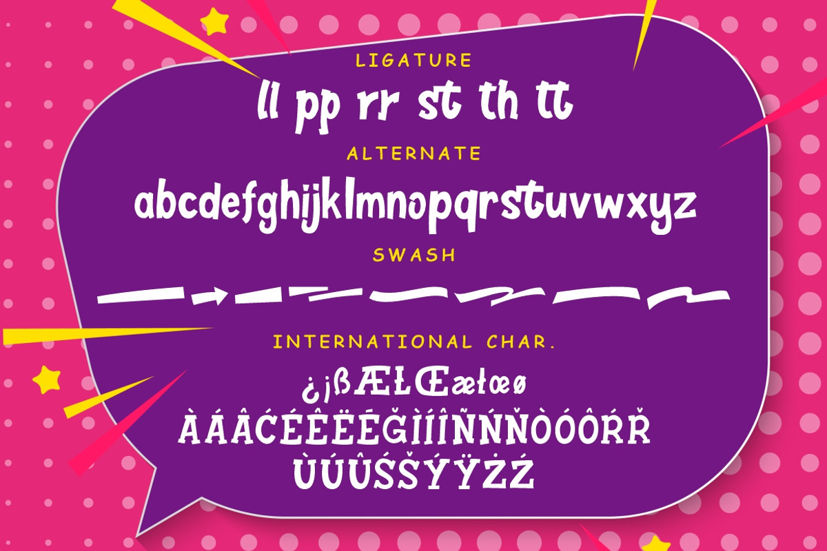 Hattrick Fun Children Typeface, a Sans Serif Font by Creatype Studio (Photo 8 of 9)