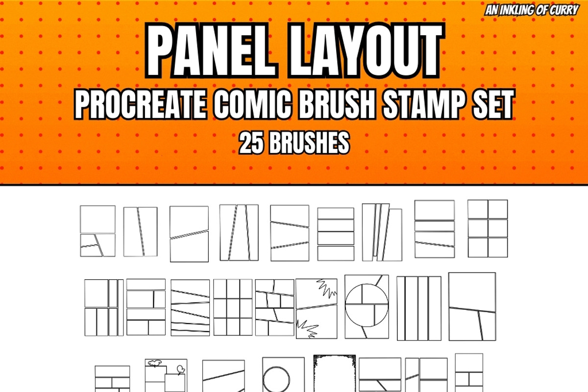 Ultimate Procreate Comic Brush Combo, a Brush Add-On by An Inkling Of Curry (Photo 2 of 8)