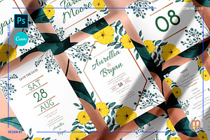 Foliage Wedding Invitation Suite Set