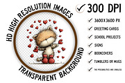 Valentine's Day Orange Cat Clipart, an Illustration by Craft Nest (Thumbnail 2 of 11)
