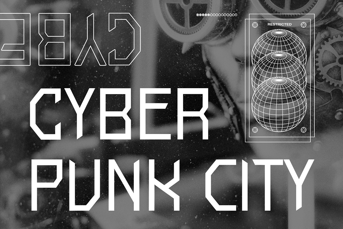 Troopiez Futuristic Font, a Sans Serif Font by Maulana Creative (Photo 4 of 7)
