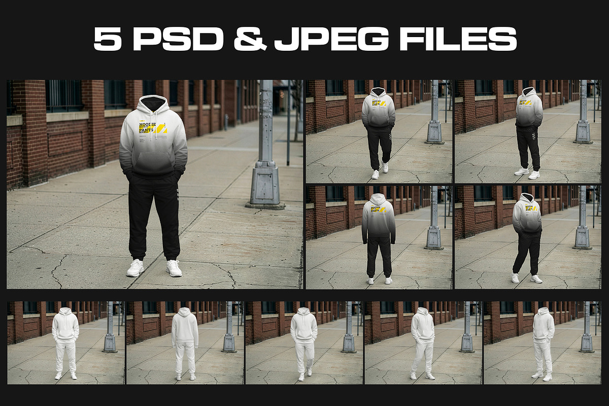 5 Mockups Hoodie and Pants Apparel, a Hoody Mockup by Grow Design Craft Studio (Photo 7 of 7)