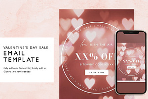 Valentine's Day Sale Email Template