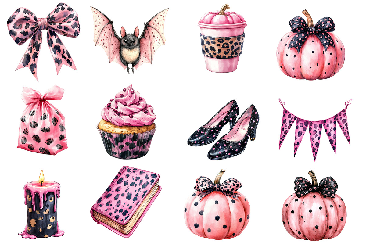 Retro Fall Halloween PNG Clipart, an Illustration by Designworld (Photo 4 of 5)