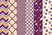 Plum Bohemian Glitter Patterns, a Pattern Graphic by Amanda Ilkov (Thumbnail 2 of 3)