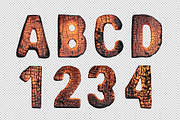 Burning Wood Font, a Font by Handmadefont (Thumbnail 8 of 8)