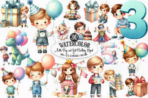 Little Boy and Girl Birthday, an Illustration by Designking