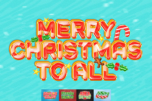 Christmas Candy Text Effect