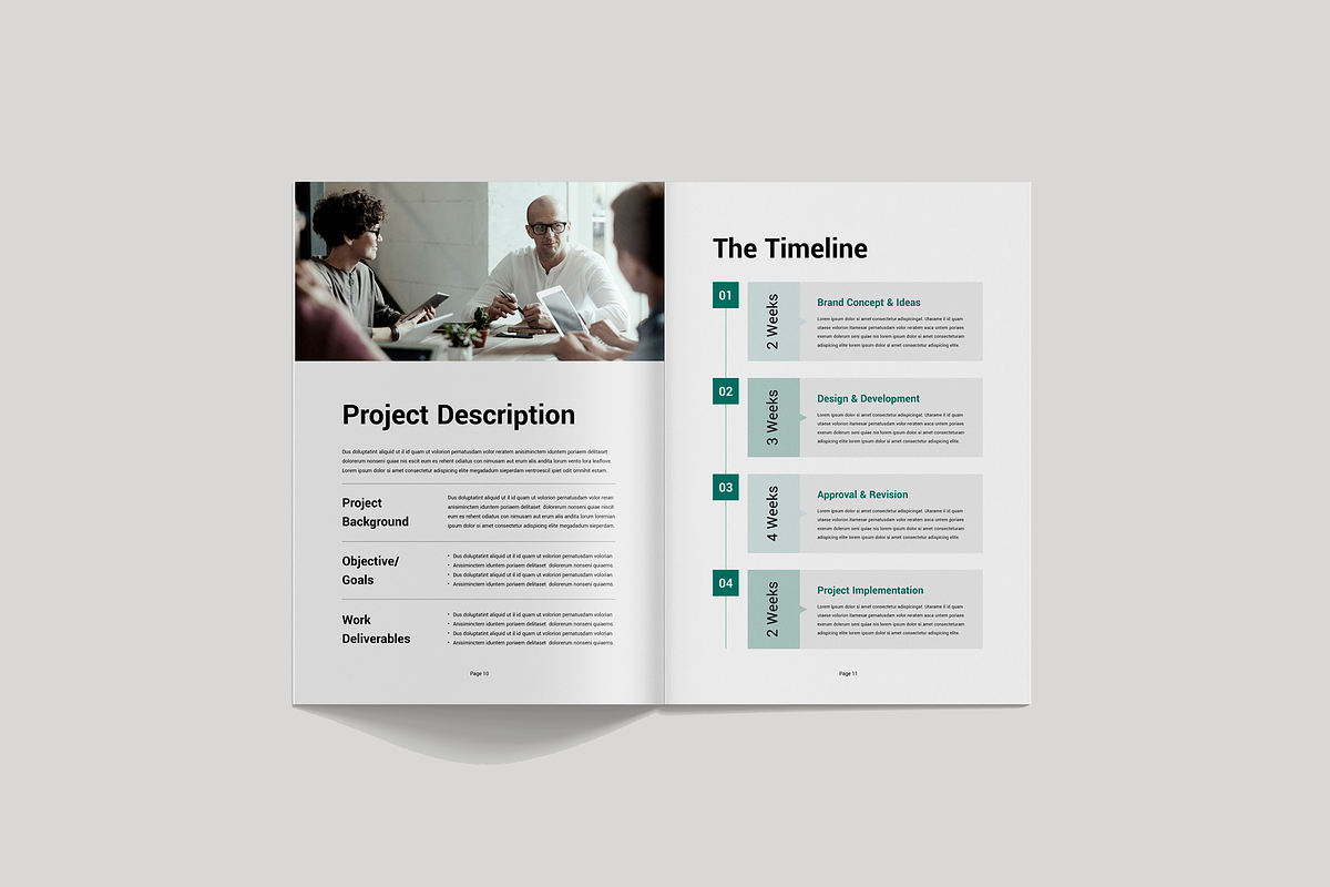 Proposal | Canva, MS Word, InDesign, a Brochure Template by Leaflove (Photo 6 of 10)