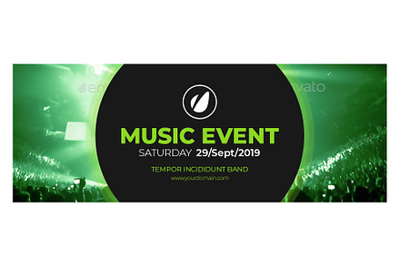 Music Event Animated Facebook Cover, a Templates & Theme by Nisha Droch