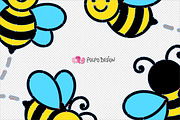 Flying Bees SVG, Eps and Png., an Object Graphic by PolpoDesign (Thumbnail 3 of 3)