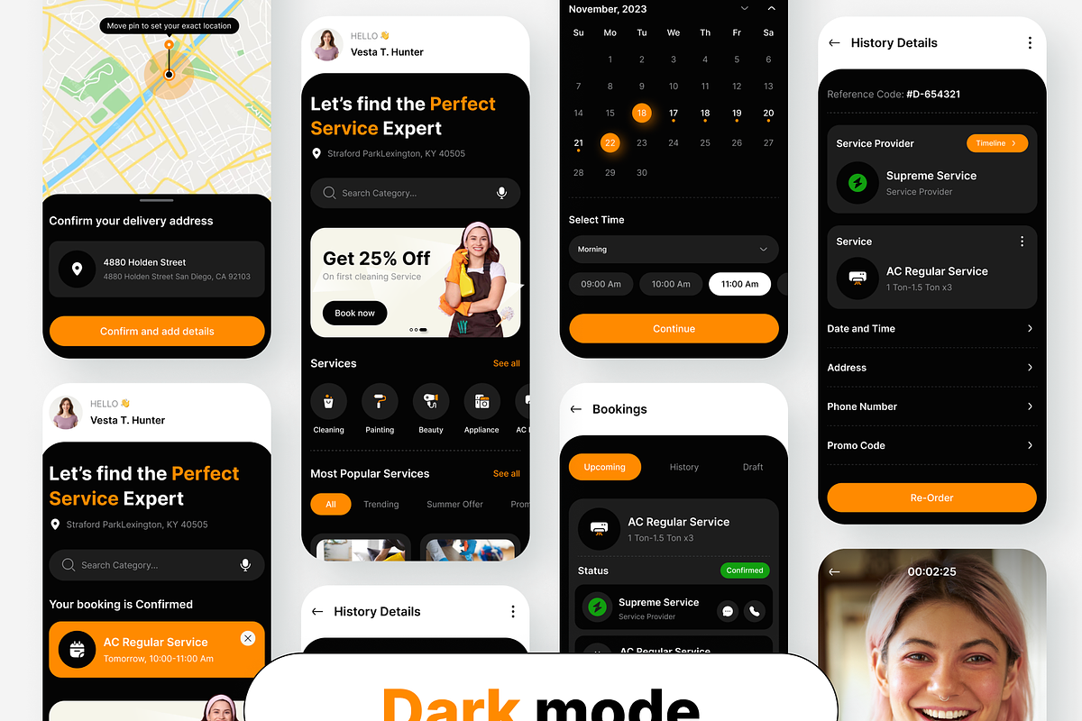 HandyHub: Ondemand service app uikit, an UI Kit Template by Fluttertop (Photo 5 of 8)