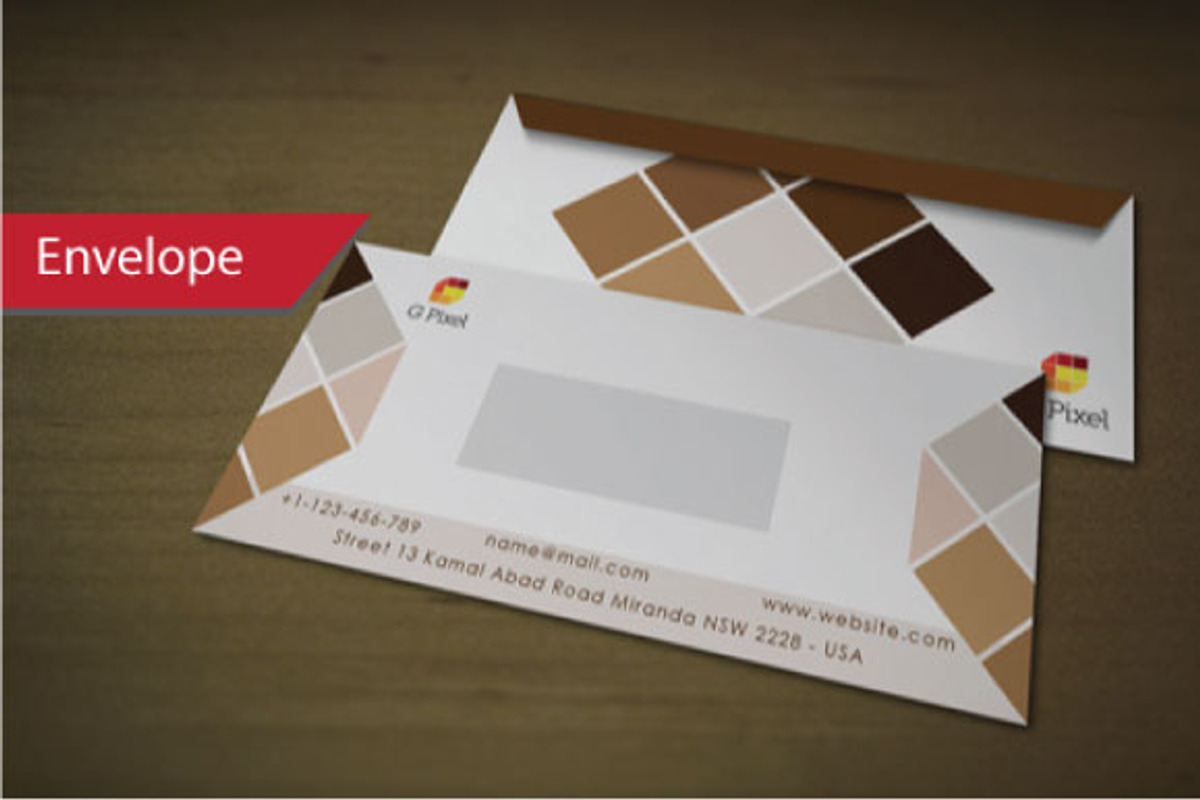 G letter pixel logo and Stationery, a Stationery Template by shujaktk (Photo 4 of 5)